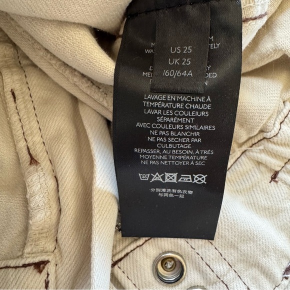 BDG Urban Outfitters Relaxed Skate Jean Ivory Rise Size 25 NWT - Picture 9 of 11